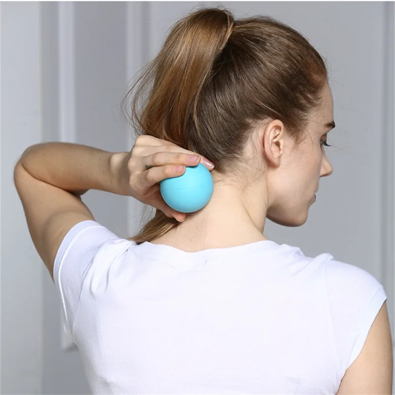 Massage Ball Fascia Ball Lacrosse 6.3cm Ball Yoga Muscle Relaxation Pain Relief Portable Physiotherapy Ball Jaw Exerciser Ball