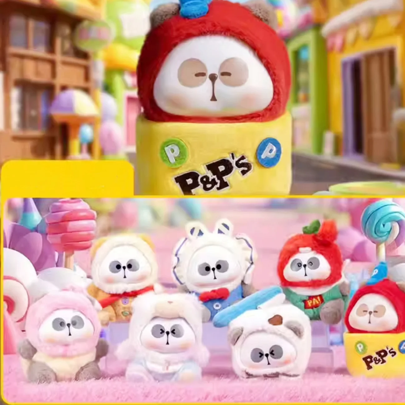 

In Stock Mr.Pa Panda Candy Plush Little Bao Sugar Series Blind Box Cute Doll Backpack Pendant Fashion Toy Surprise Doll