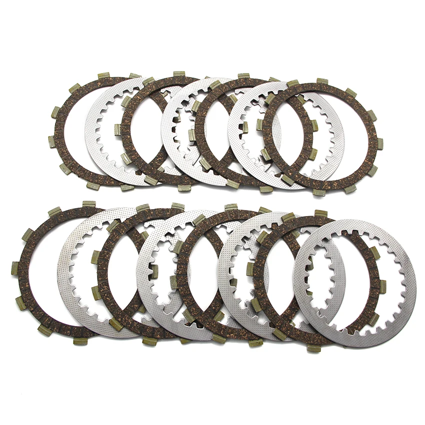 Clutch Friction Steel Plates Kit For Yamaha TT500 XT500 SR400 SR500 Classic Motorcycle Clutch Disc Set 5Y1‑16321‑00 583‑16321‑00