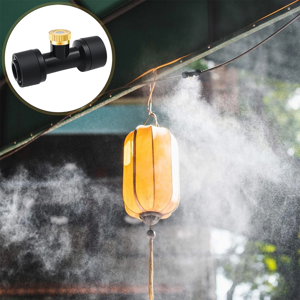 10Pcs Garden Landscaping Irrigation Sprayers lot Misting Fog Nozzles with Quick Access Tee Connector