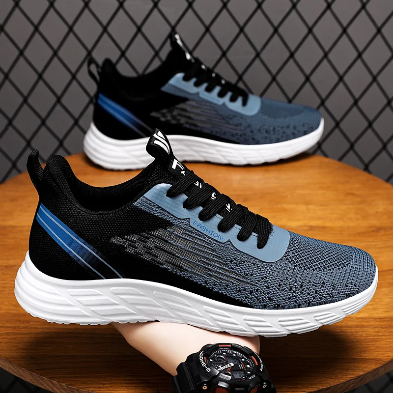 Men's fashion shoes spring new men's shoes Breathable running shoes Korean version of light casual Sneakers male sneakers