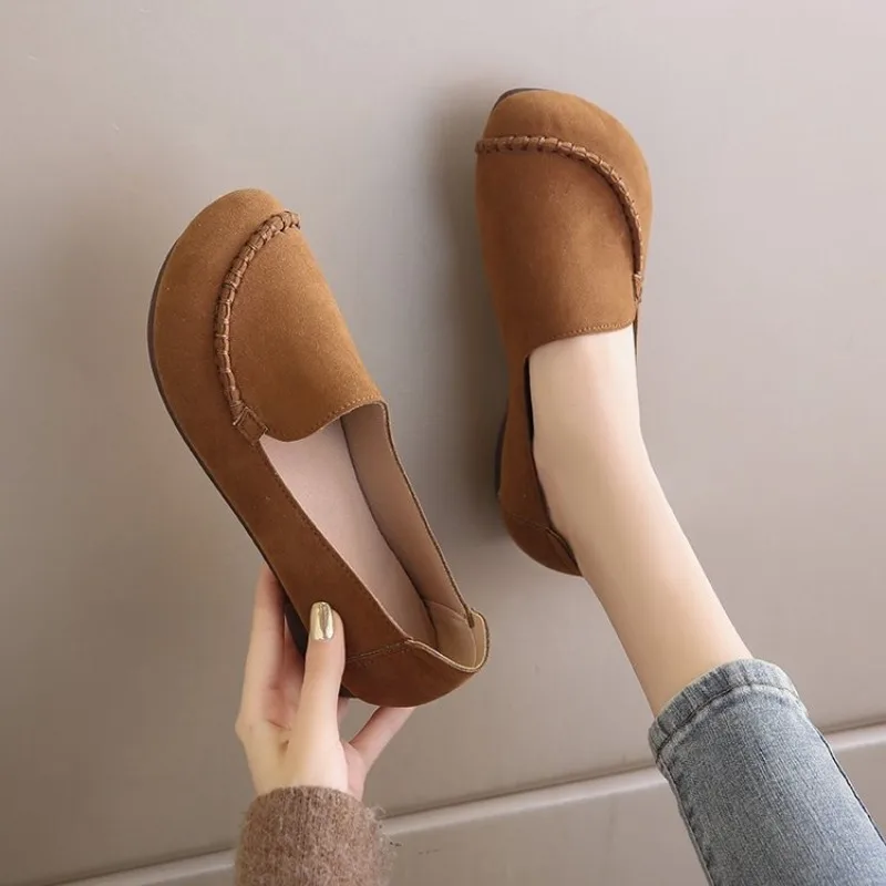 

Women Casual Shoes 2025 New Spring and Autumn Flat Loers Shoes Women Fashion Non-slip Soft Denim Flat Shoes Zapatos De Mujer 42