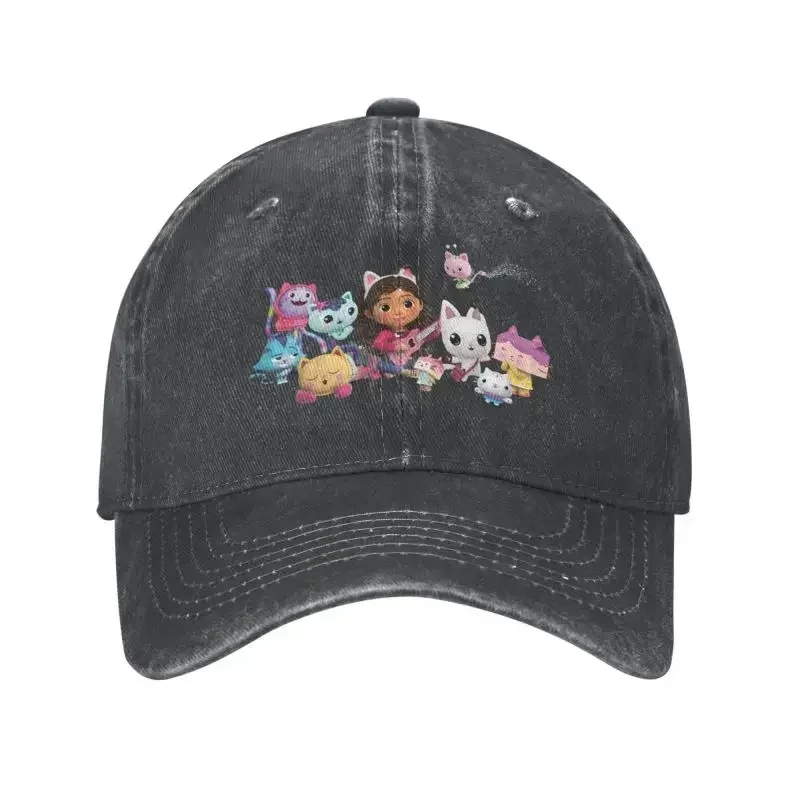 Custom Cotton Dollhouse Gabby Cats Baseball Cap for Men Women Adjustable Cakey Mercat Dad Hat Outdoor