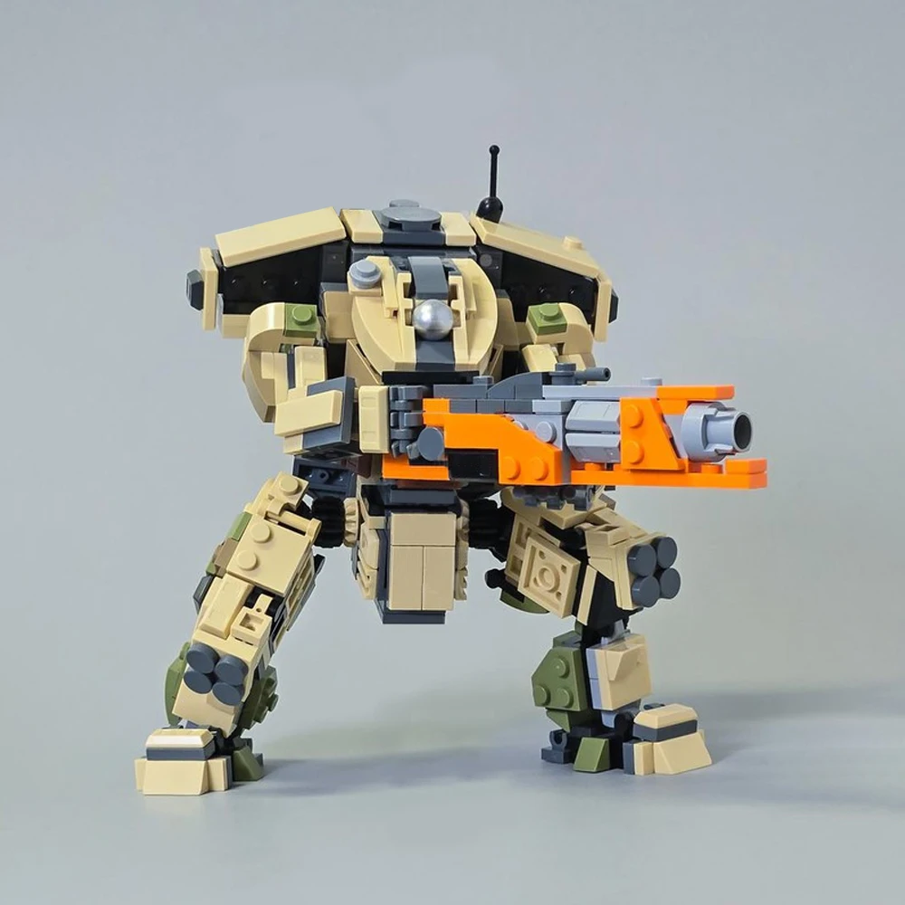 Gra MOC Titanfalleds Scorch Titans Model klocki Mech Robot Ronin-Class Titans Phantom myśliwiec cegły zabawka dla dzieci prezent dla dzieci