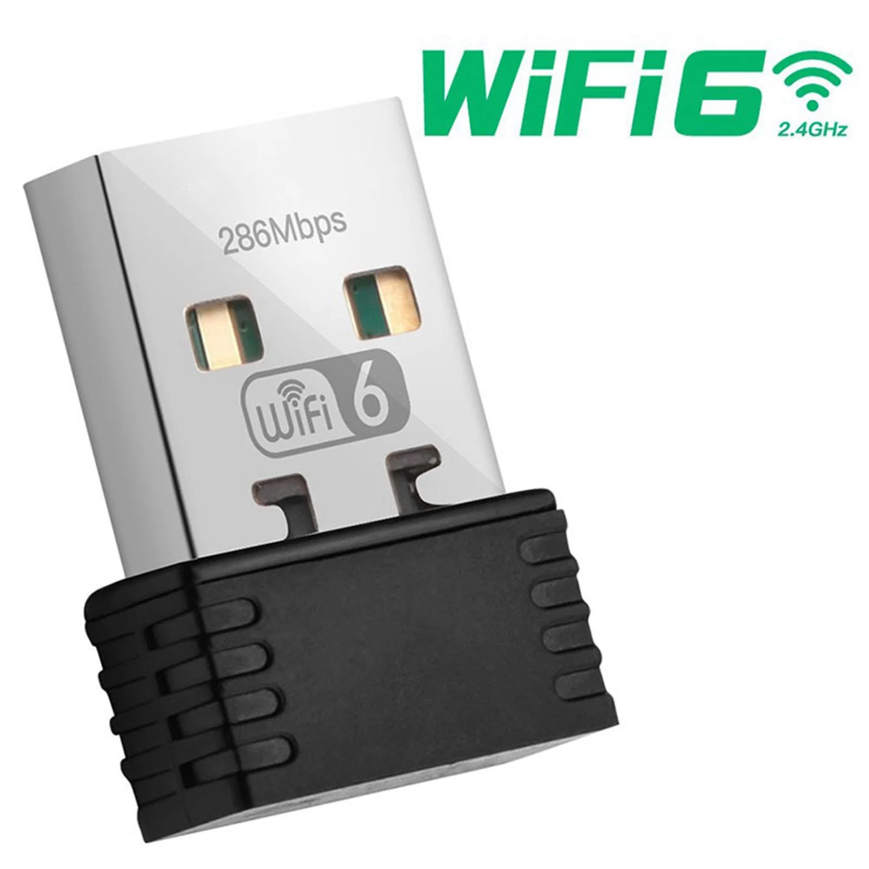 Delicate Texture-10X Wifi 6 Adapter AX286 802.11Ax 2.4Ghz Free Driver USB Network Card For Win7/10/11 Computer Mini Wifi Recepto