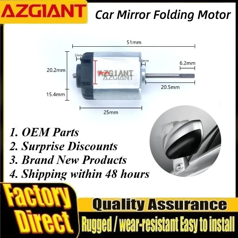 AZGIANT 12V Car Folding Mirror Actuator Power Fold Motor for Toyota Vanguard Venza Camry MK8 C-HR Rearview Mirror Car Accessory