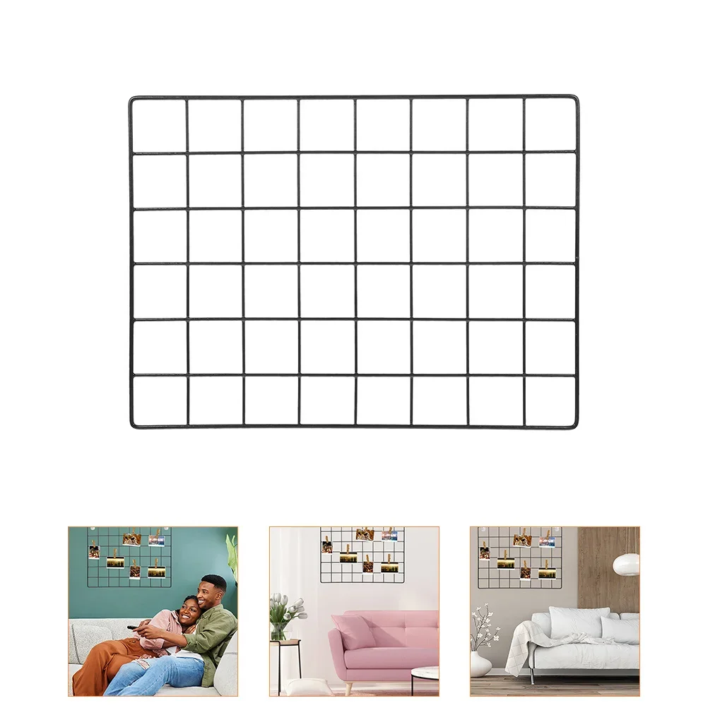 

Shelf Wall Grid Decoration Photo Frame Panelling Display Net Coat Hangers Picture Storage Holder Tool Hanging Mesh Pendant Iron