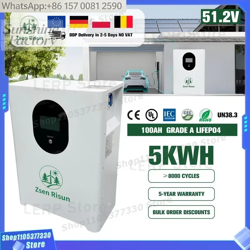 high quality Zsen 5KW Portable Power Station 1000W 2000W Solar Generator with AC Outlet for Camping Emergency Backup Cycle