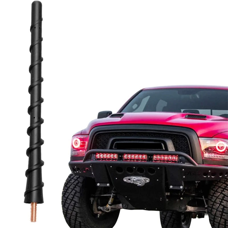 Short Truck Antenna for Ford F150 Dodge ram 1500 7 Inch Radio Car Antenna Replacement for Optimized FM AM Reception