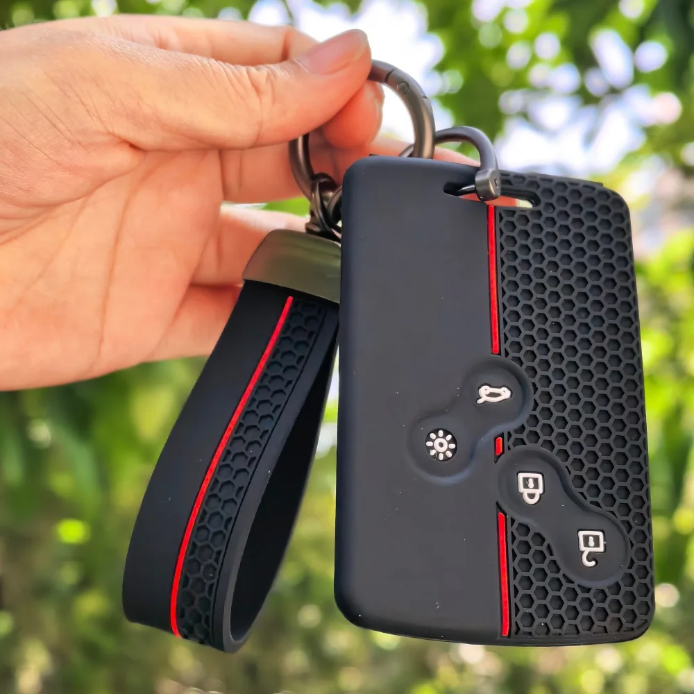 Silicone key Case Card Cover Holder For Renault Megane 3 2 4 Kadjar Laguna 3 Koleos Clio 4 Captur Scenic 3 Stage Koleos Logan