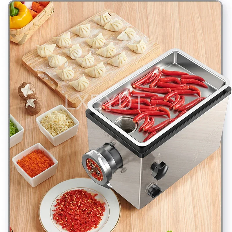 Small Desktop Food Meat Grinder Commercial Multifunctional Stainless Steel Vegetable Chopper