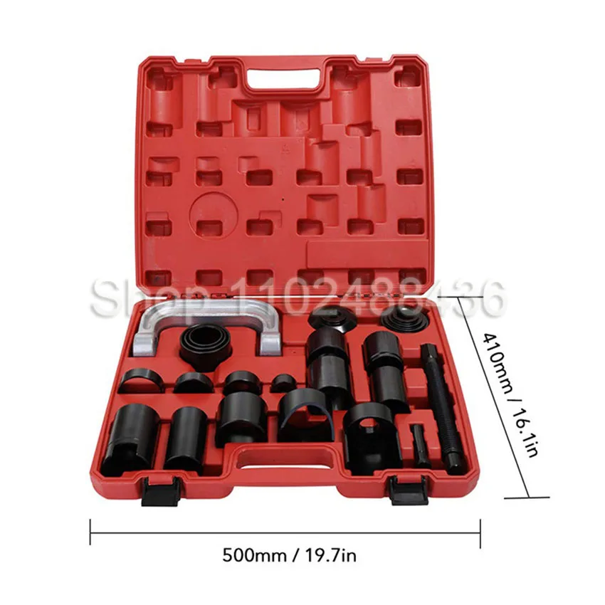 21 PCS Ball Joint Press Kit C-press Ball Joint Tools Steel Brake Anchor Pins Press and Removal Tools with Case ﻿