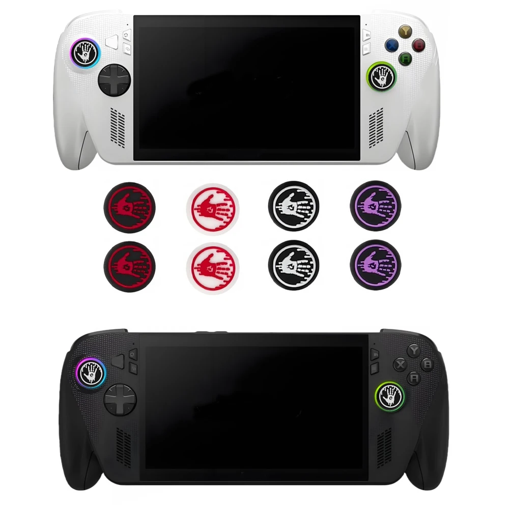 Silikon-Joystick-Griffe für ROG XBOX Ally X, 2 Stück Anti-Rutsch-Controller-Thumbstick-Kappen, weiche Rocker-Abdeckung für Ally X-Spielekonsole