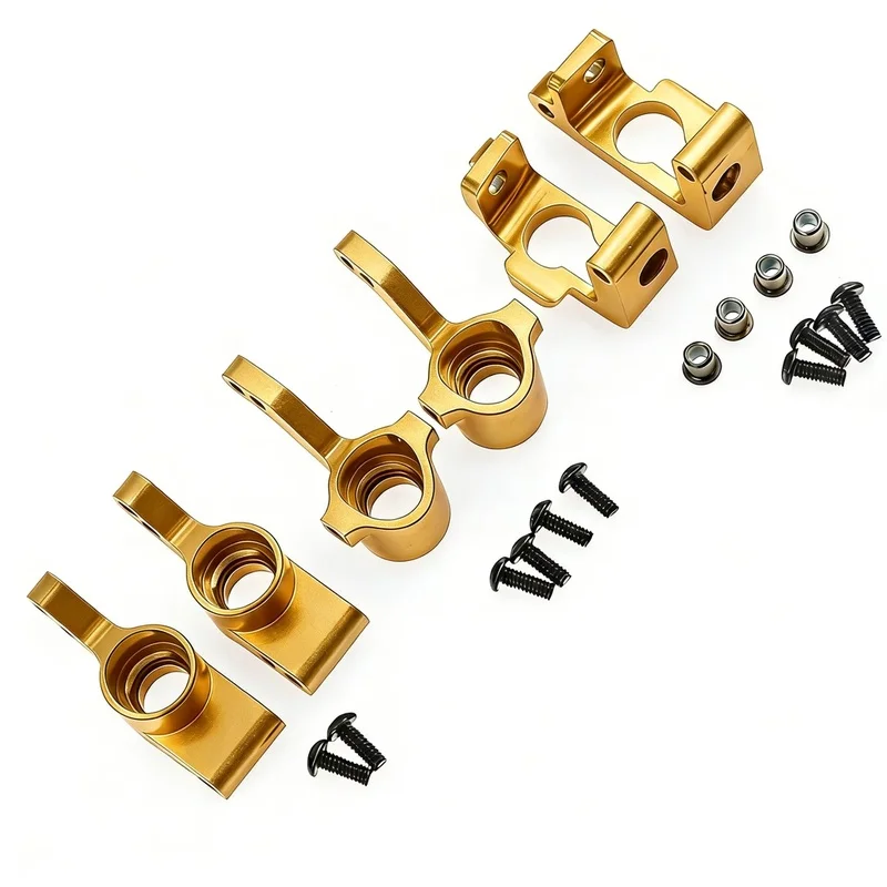 Metal Steering Cup Caster Block Hub Carrier Set for Ken Block WR8 FLUX 1/10 Scale RC Car Upgrade Parts Parts B