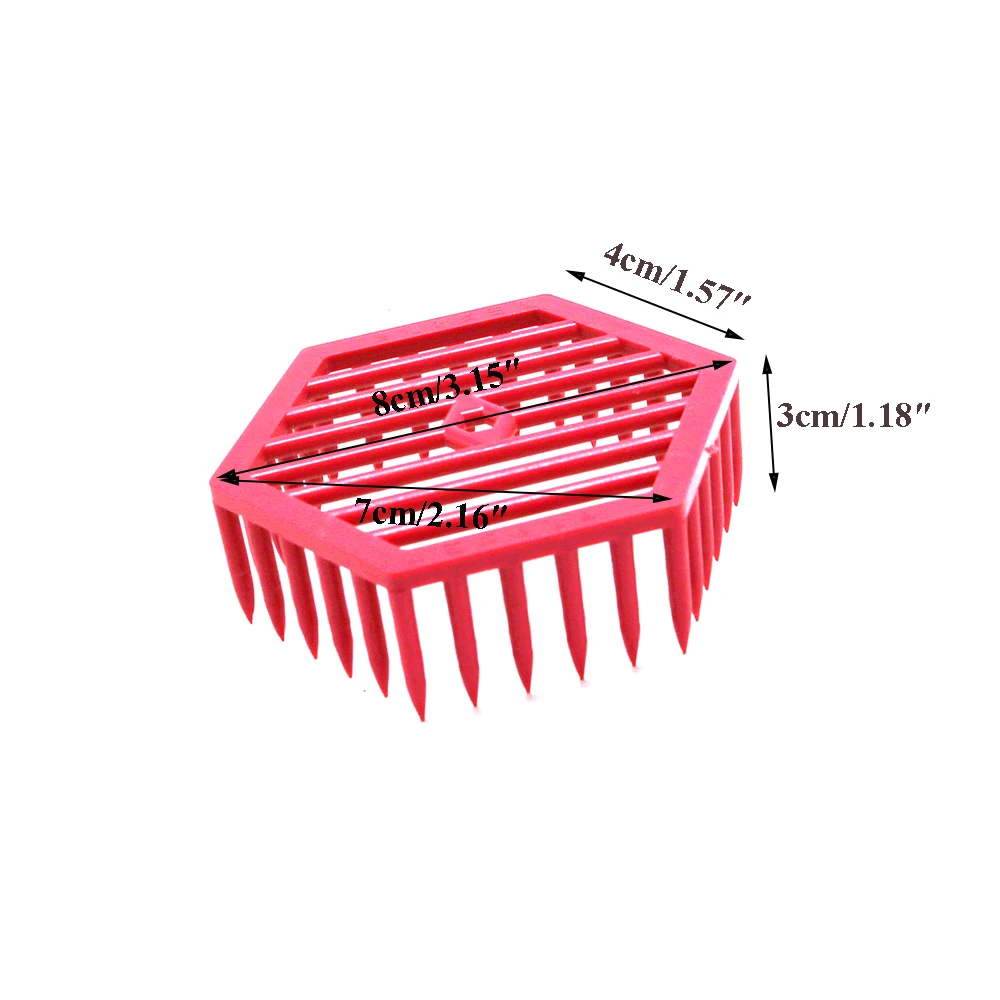 12pcs/20pcs/30pcs Bee Plastic Press In Comb Cages 4.3mm Gap For Workers Bee Pass Queen Imprison Prisoner Catchers Raising Tools