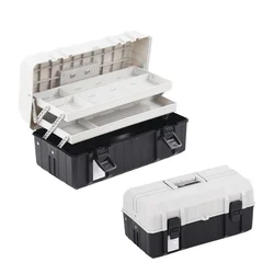 Multi-function Three-layer Plastic Toolbox Folding Hardware Accessories Tool Box Organizer Parts Plastic Case Storage