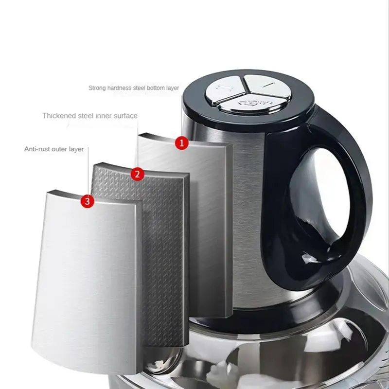 Picture 7: N09R-Stainless Steel Meat Grinde 5L Meat Grinde Multifunction Vegetable Fruit Food Processor Chopper Kitchen Machine EU Plug
