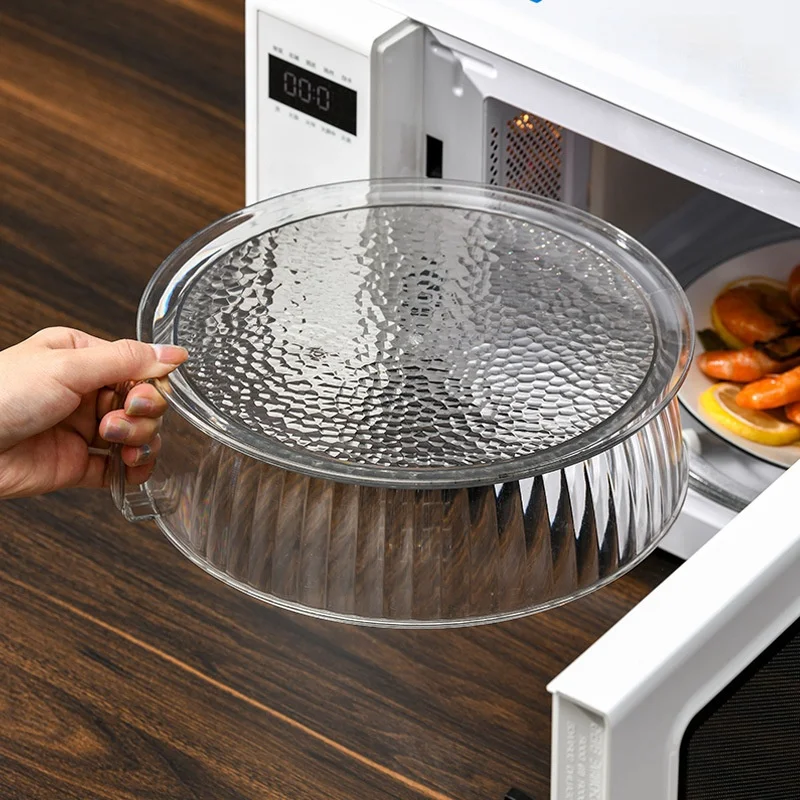 Food Plates Covers Microwave-Safe Plastic Food Cover House Dish Cover Splash & Oil Proof  Heat-Resistant Cover Kitchen Tools