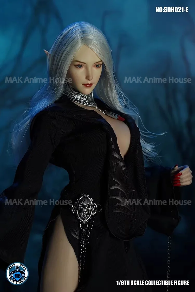 SUPER canard SDH021 1/6, oreilles d'elfe, modèle de sculpture de tête adapté au corps de figurine d'action pâle de soldat féminin de 12 pouces, en Stock