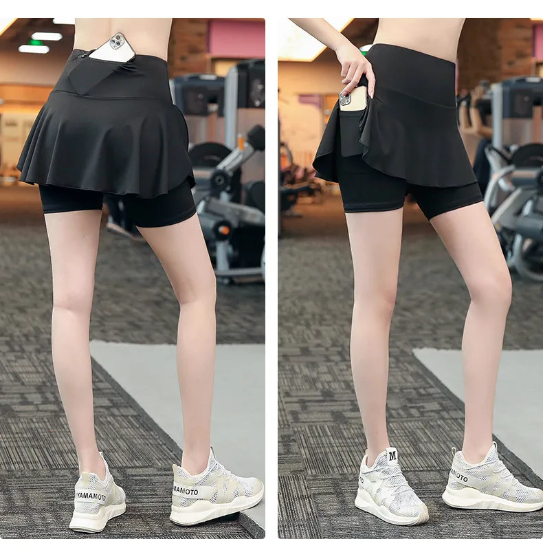 Gonne da Yoga da Tennis Oversize con pantaloncini estate donna Skorts Running Jogger Fitness Badminton Golf Gym Workout Casual Skort Short