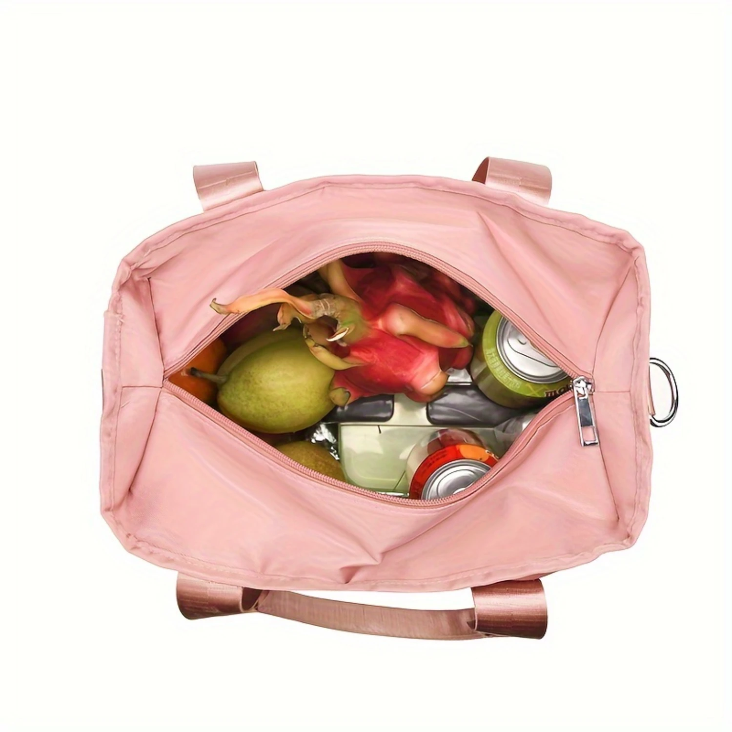 1pc Ladies work lunch bag, insulated lunch box,  lunch handbag, wide opening handbag, refrigerated bag, with detachable shoulder