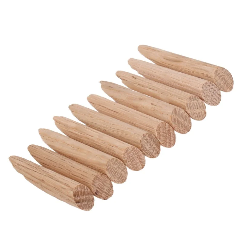 50Pcs Pocket Hole Plug 9.5mm Wooden Dowel Jig Accessory Part Set Kit For Woodworking Oak
