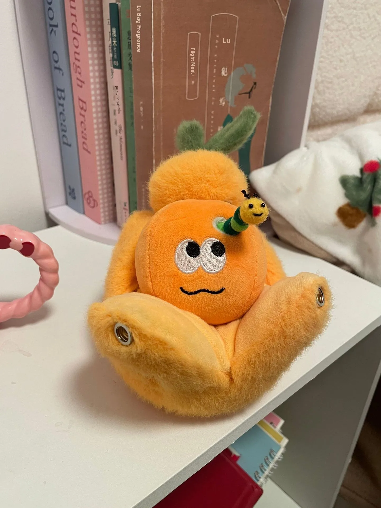 Surprise Plush Orange Toy Pendant Ring Holder Cute Fruit Series