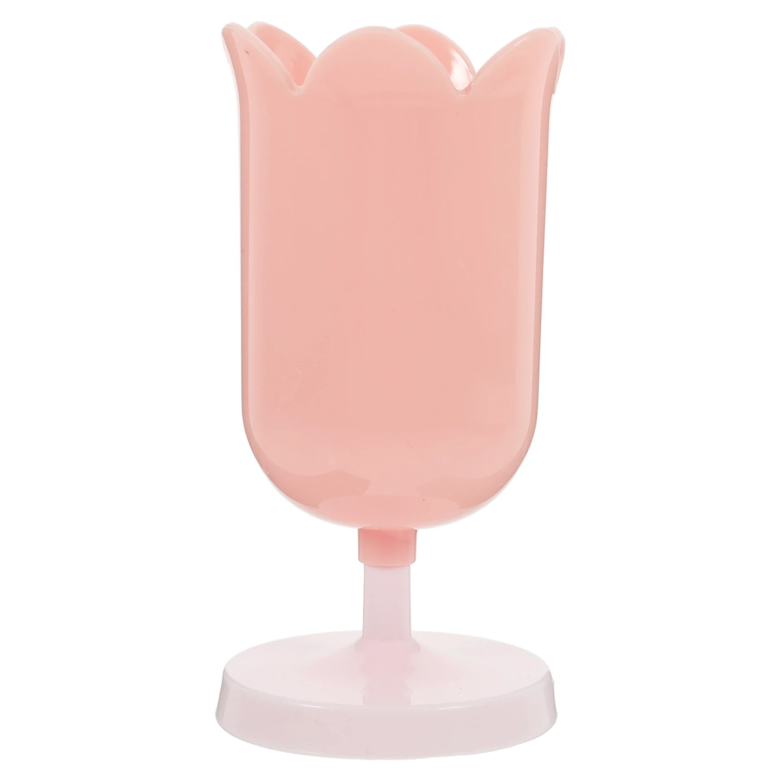 

Tulip Shaped Desktop Organizer for Pens and Makeup Brushes Cute Stationery Storage Bucket Desk Vanity Holder Multifunctional