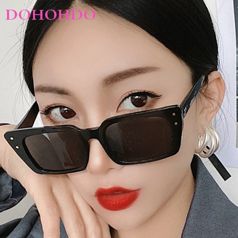 

Fashion Rice Nail Big Frame Square Sunglasses For Women Men UV400 Vintage Trendy Eyeglasses Travel Driving Shades Gafas De Sol