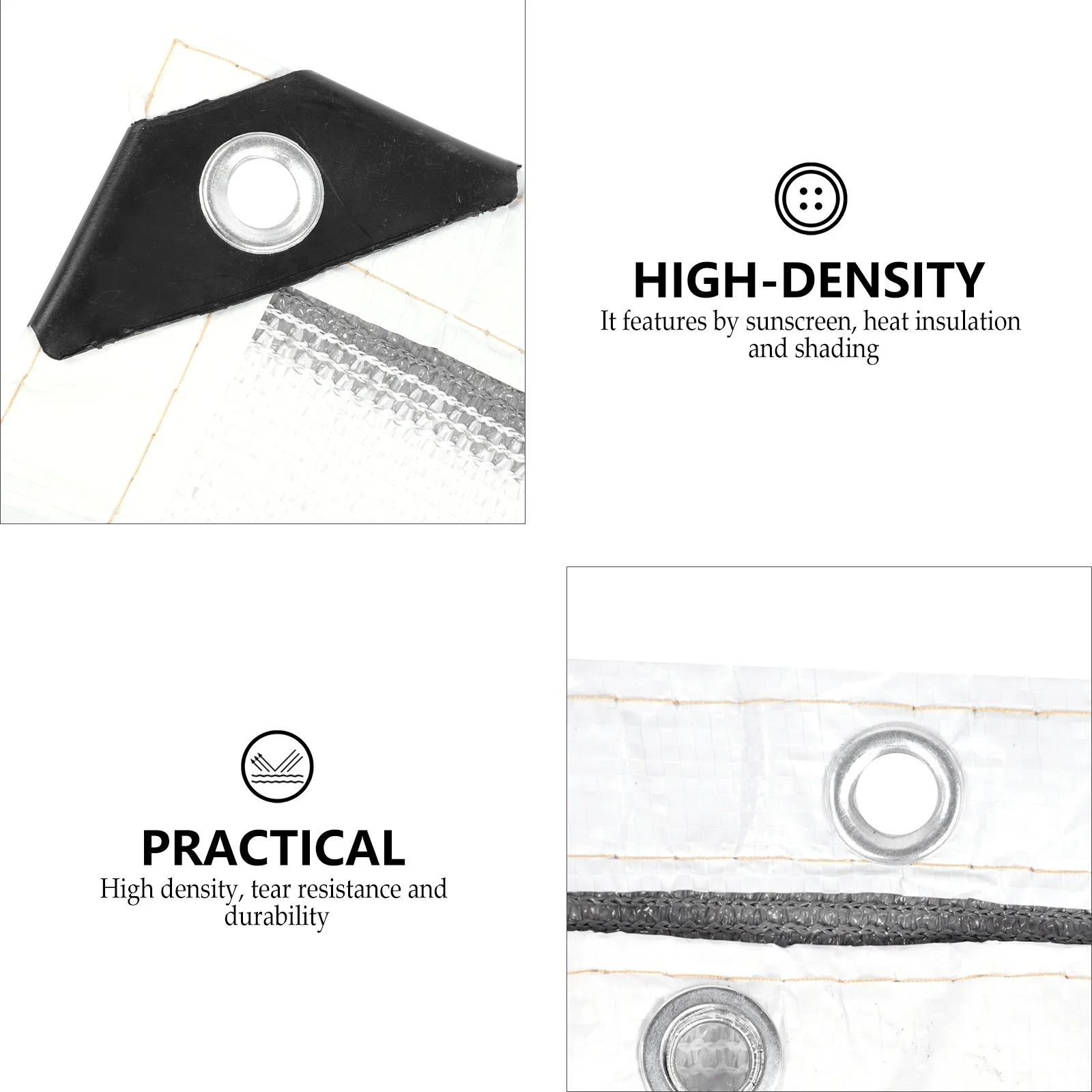 

1Pcs Outdoor Sun Shade Net High Density Balcony Garden Sunscreen Cloth Roof Cover Heat Insulation Protective Net