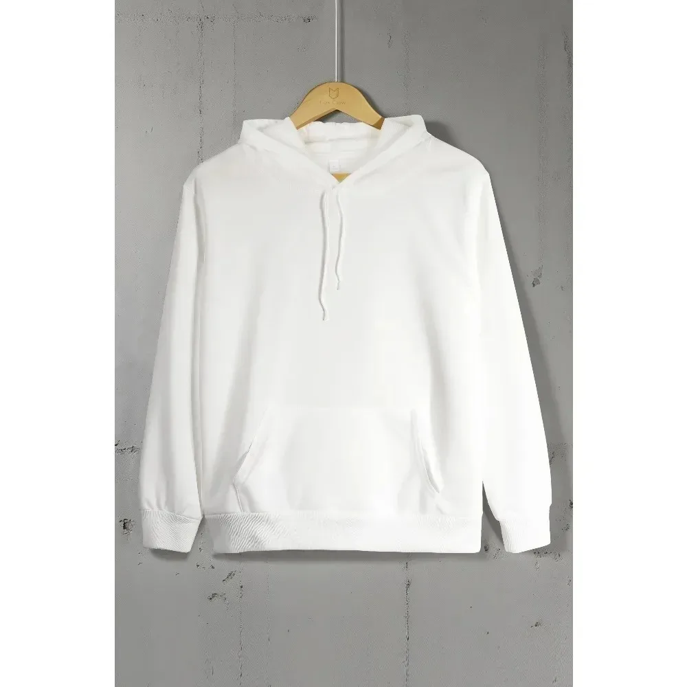 Men's and Women's Plus Size Printed Casual Hooded Sweatshirt, Autumn and Winter Fashionable Loose Pocket Hooded Sweatshirt