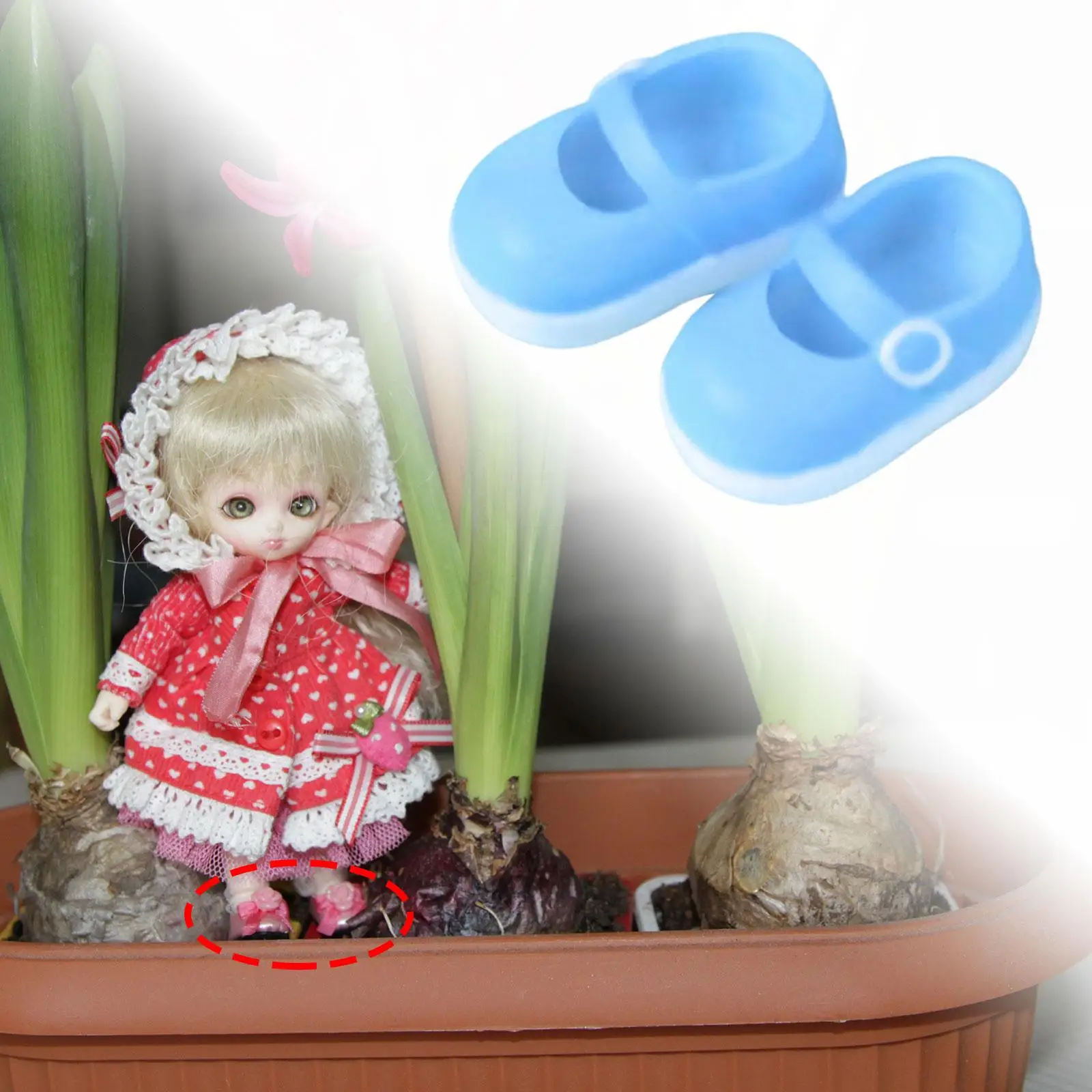 BJD Dollhouse Shoes 1 12 Scale Silicone Miniature Figure Boots for Action Figure Collection