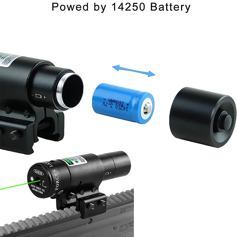 Adjustable Dot Laser Sight Compact Hunting Shooting Red/Green Laser Sights for 20mm Picatinny/Weaver or 11mm Dovetail Rail