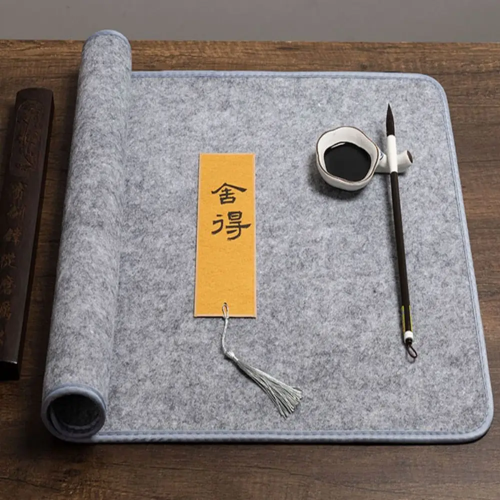 Anti Permeation Calligraphy Felt Pad Writing Thicken Painting Drawing Felt Pad Table Mat Wool Mixed Fiber