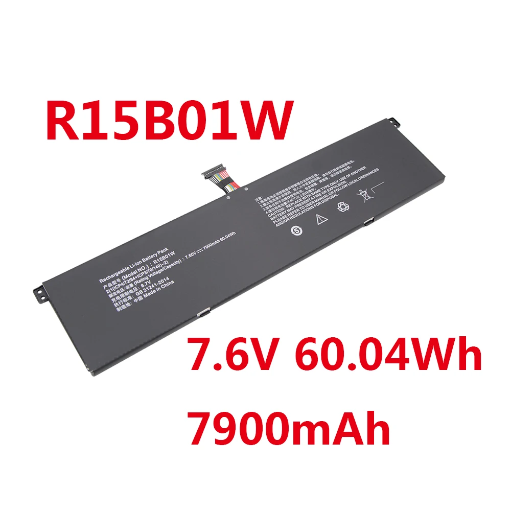 R15B01W 7.6V 7900mAh 60.04Wh Laptop Battery For Xiaomi Pro i5 15.6