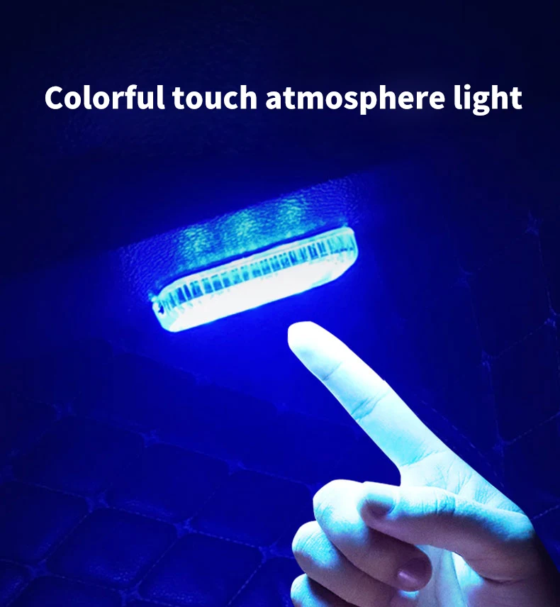 Automotive Innenraum-LED-Beleuchtung ohne Verkabelung, Auto-Leselampe, Berührungssensor, Kofferraum-Fußraum-Atmosphärenbeleuchtung – Detail 1