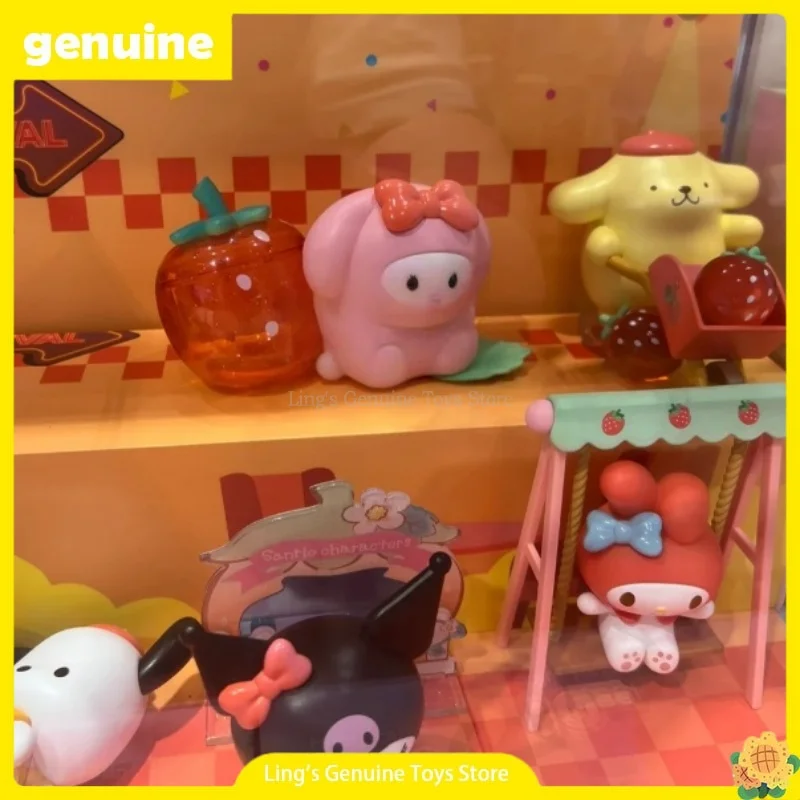 

Genuine Sanrio Strawberry Manor Series Kawaii Anime Blind Box Trendy Gift Collection Ornaments Figure Children's Toys
