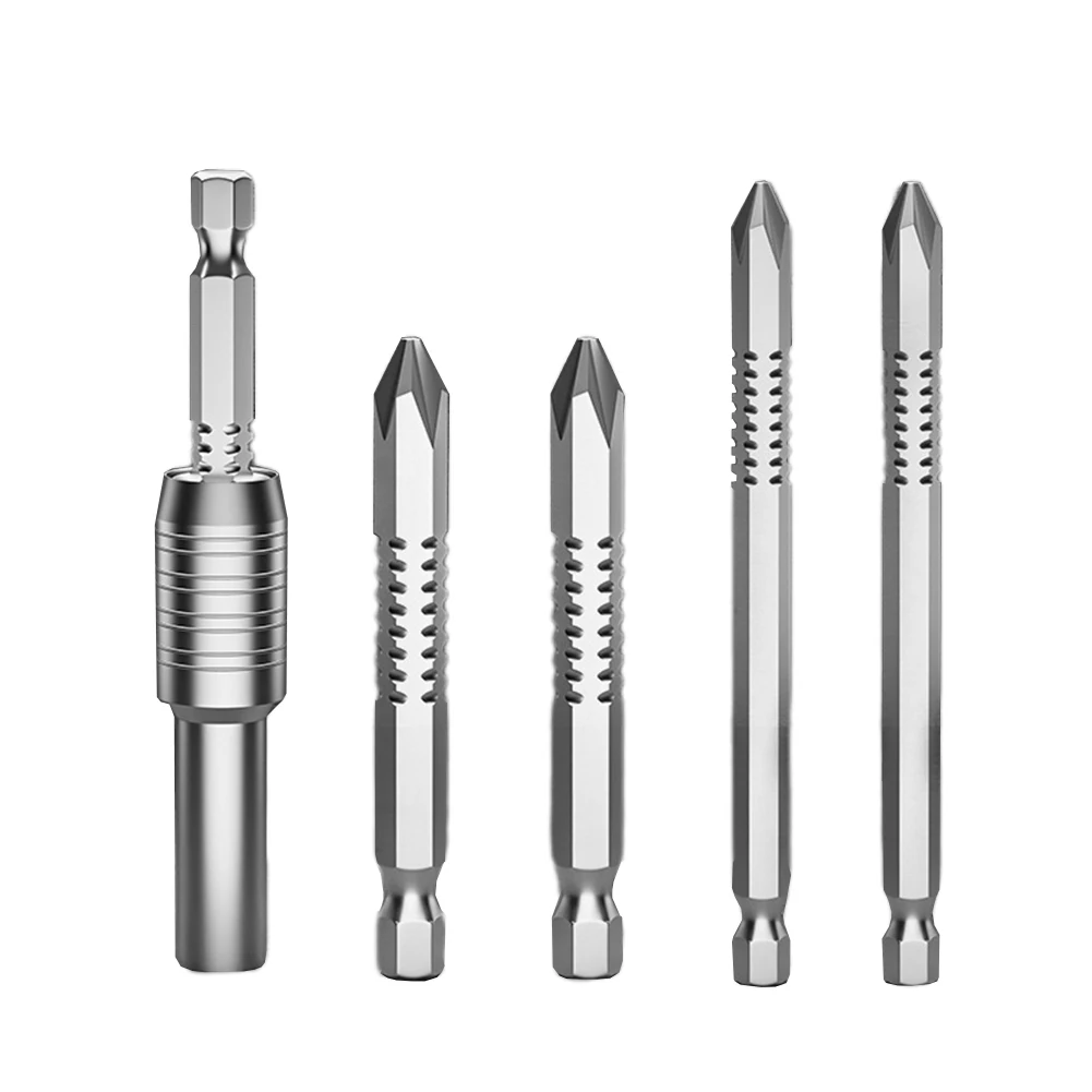 

1set Telescopic Three-in-1 Magnetic Sleeve, Connecting Rod Hexagonal Screwdriver Bit 65mm+100mm*2 Nutdrivers Bits Hand Tools