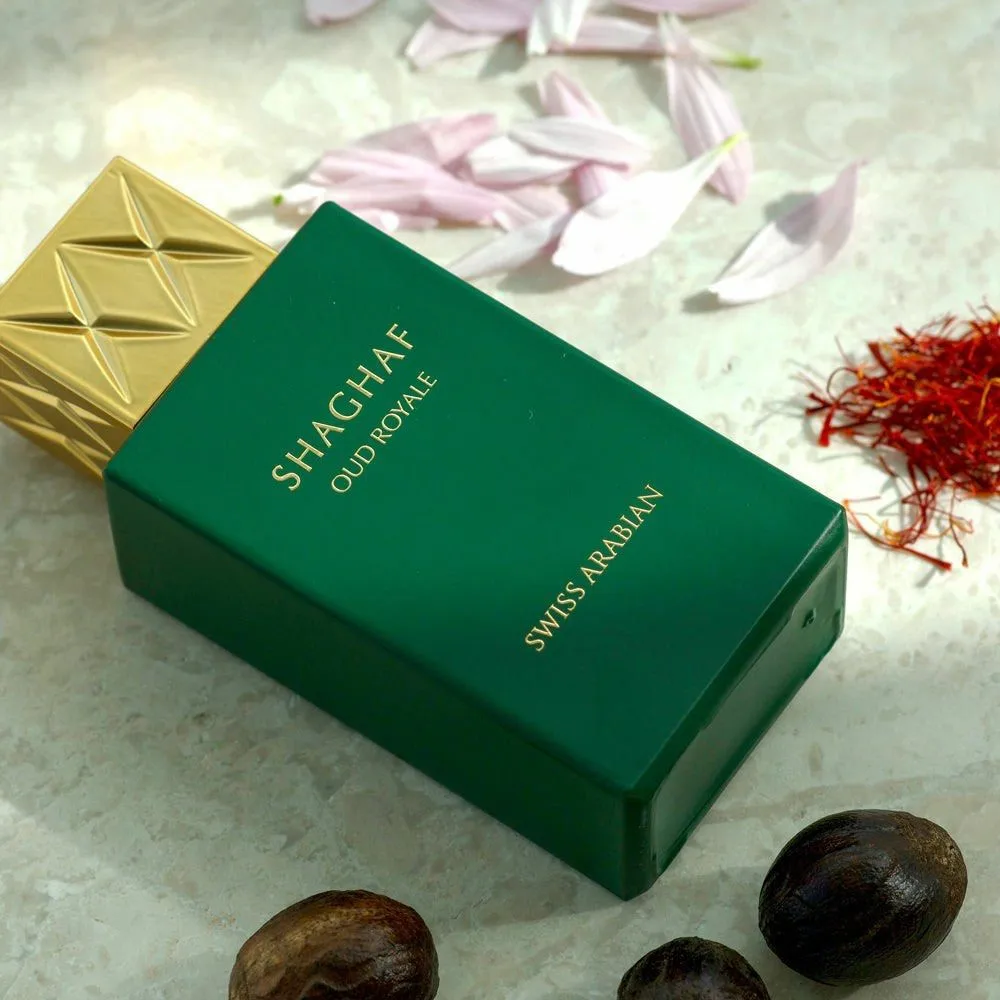 Swis Orient Shagaf Oud Royale Eau De Parfum Spray - عطر عطري حار للجنسين - ملاحظات الزعفران واللافندر - 2.5 أونصة #2