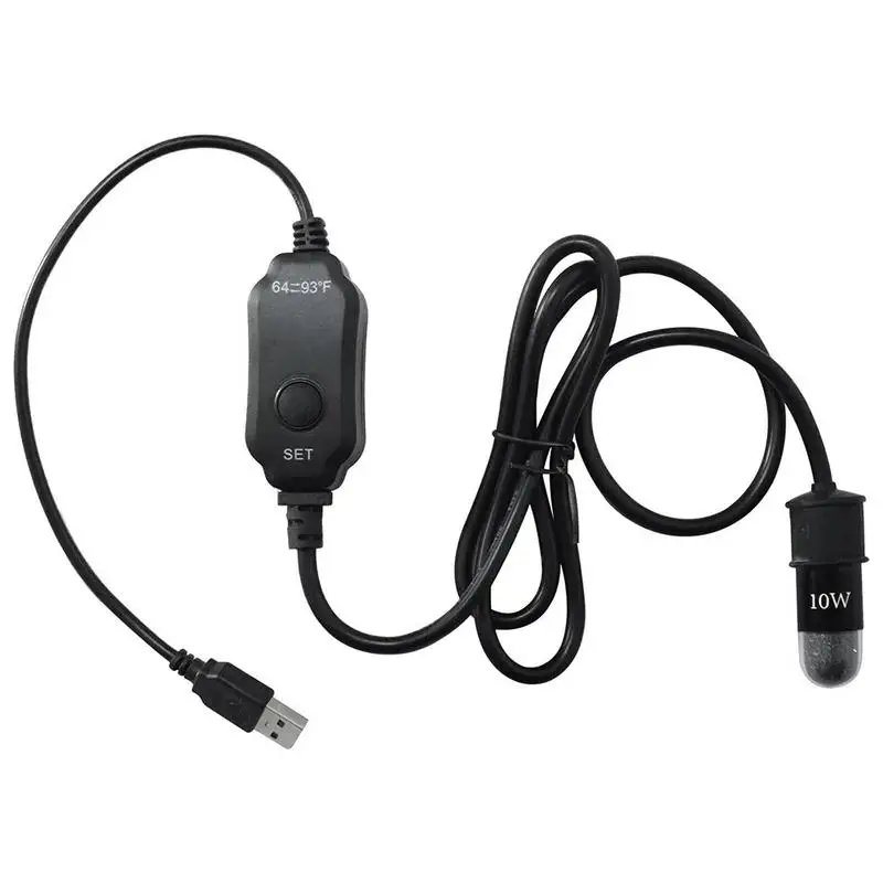 Fish Tank Heater Small Aquarium Heater 10 Watt With LED Display Fish Tank Submersible Heater For Betta Turtle Aquarium