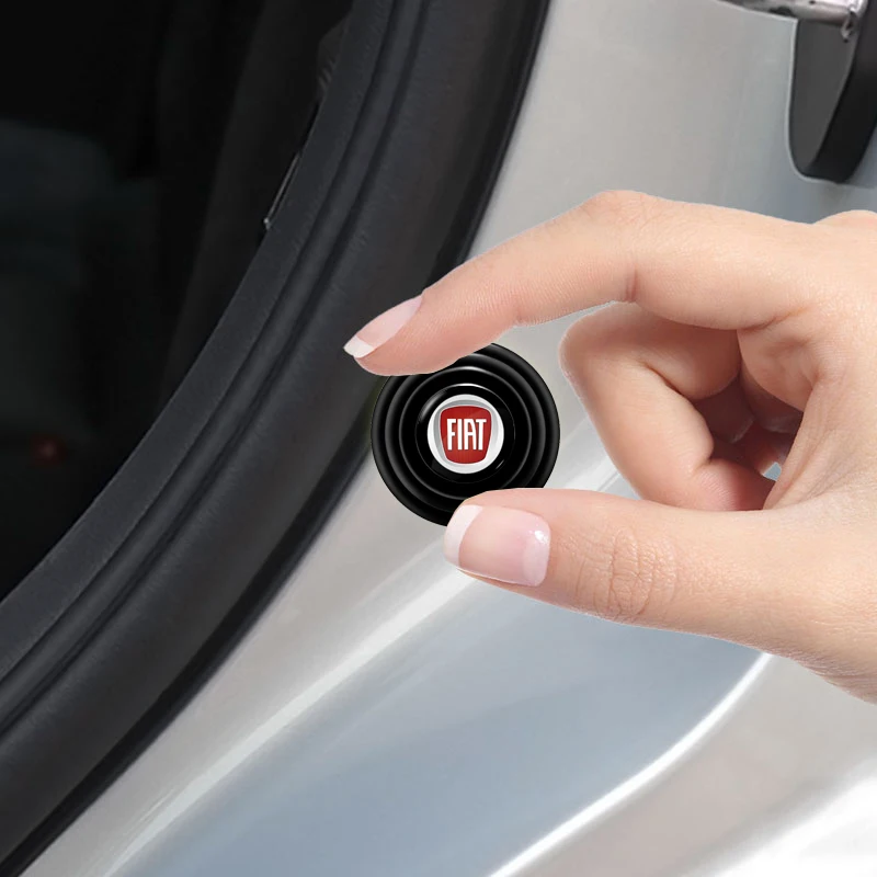 4 قطعة باب السيارة سيليكون وسادة الصدمات عازل للصوت حصيرة اكسسوارات لشركة فيات 500 غراندي ستيلو فريمونت بونتو أسترا برافو 500X Ducato #3