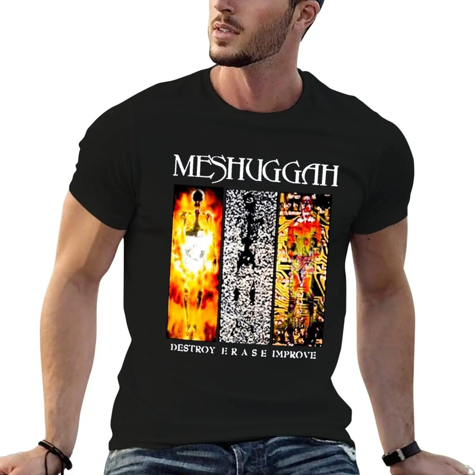 

Meshuggah Band, Destroy Erase Improve 2022 T-Shirt man t shirts for men anime t shirts for man T-Shirt