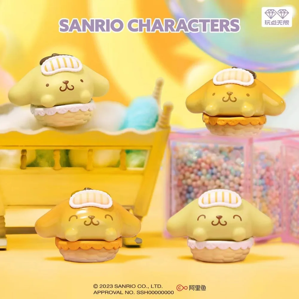 本物のサンリオ ハローキティ マイメロディ クロミ シナモロール ファミリー クレイドル ドリーム シリーズ かわいい人形 ブラインドボックス おもちゃ 装飾品 ギフト