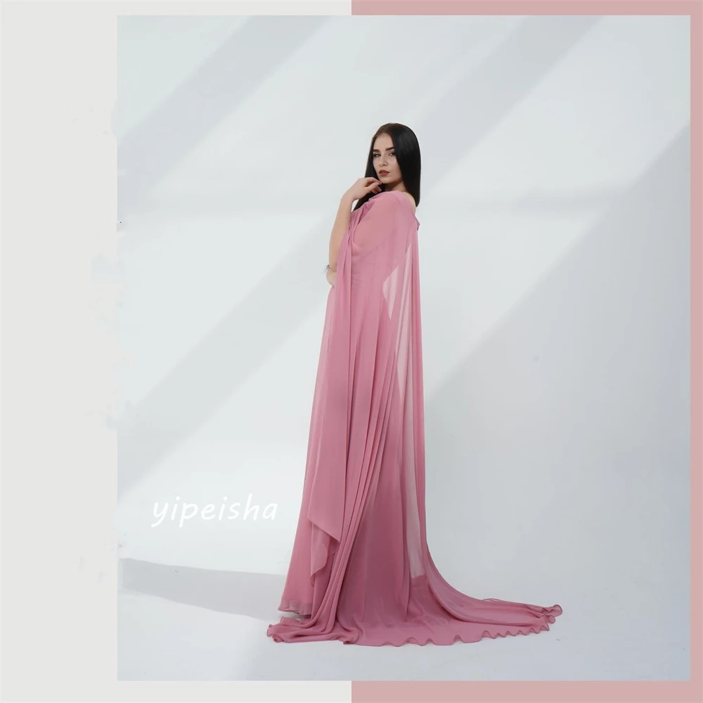 Personalizado jiayigong jérsei ruched festa de casamento a linha de um ombro sob medida vestido de ocasião vestidos longos arábia saudita