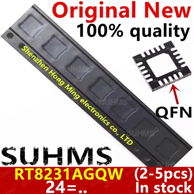 (2-5 sztuk) 100% nowy RT8231AGQW RT8231A (24=2D 24=1A 24=EE 24=...) Chipset QFN-20