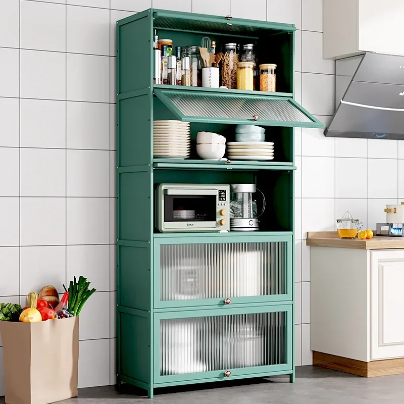 Kitchen Shelf, Side Cabinet, Wall Locker, Microwave Pot Bowl Storage Locker, Tea Flip Locker