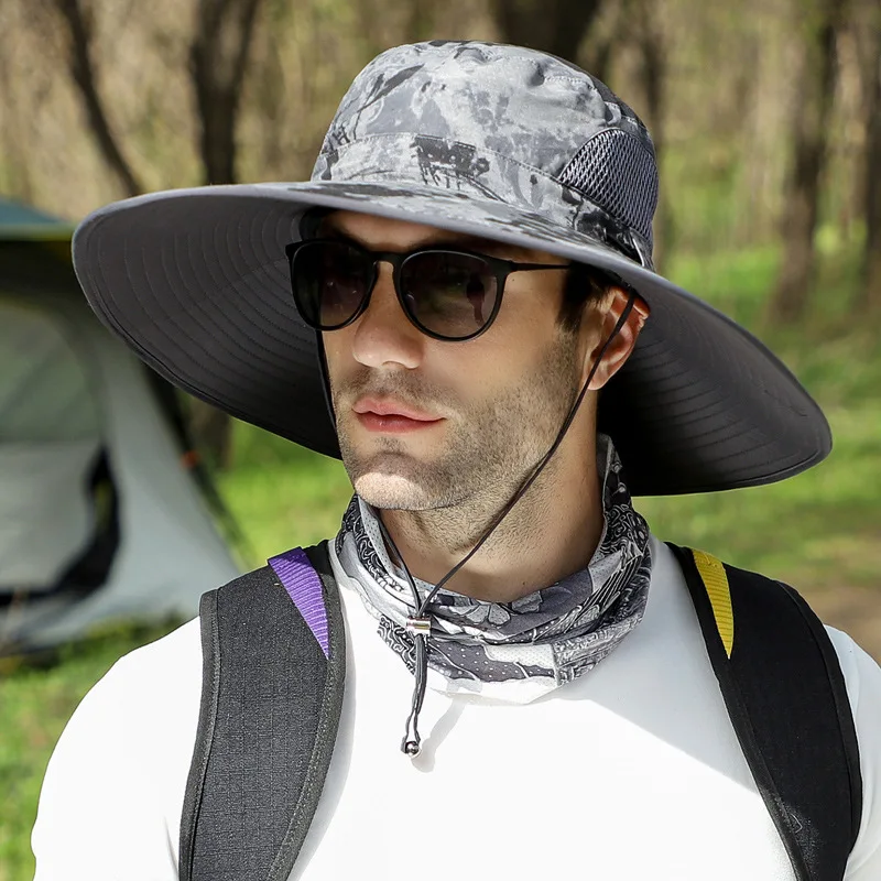 

Big Head 60-65cm Circumference Large Number Hat Man Summer Outdoor Sun Hat Outdoor Fisherman Fishing Cap Cap Mountaineering