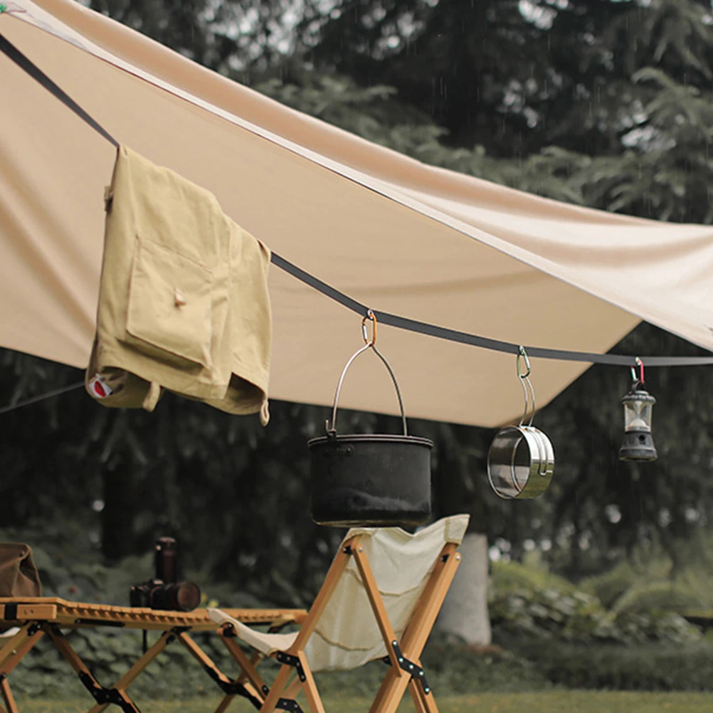 

1 set 1 Set Of Tent Extend Strap Windproof Portable Camping Lanyard For Hanging Lights Cookware Clothes Outdoor Indoor Use