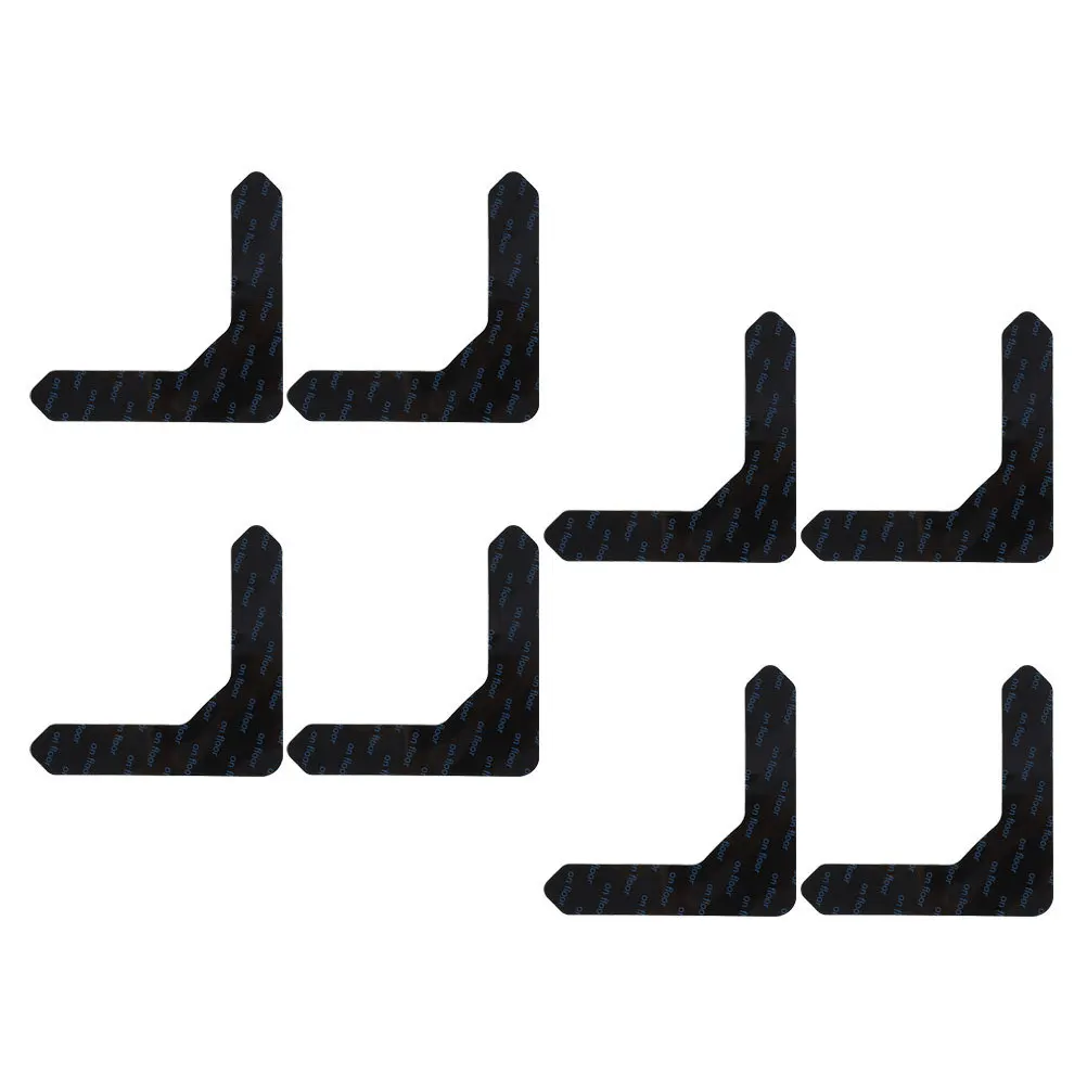 8 قطعة المضادة للانزلاق القابضون المزدوج الوجهين السجاد الشريط للأرضيات الصلبة لا بقايا سهلة إزالة غرفة المعيشة غرفة نوم المطبخ الحمام