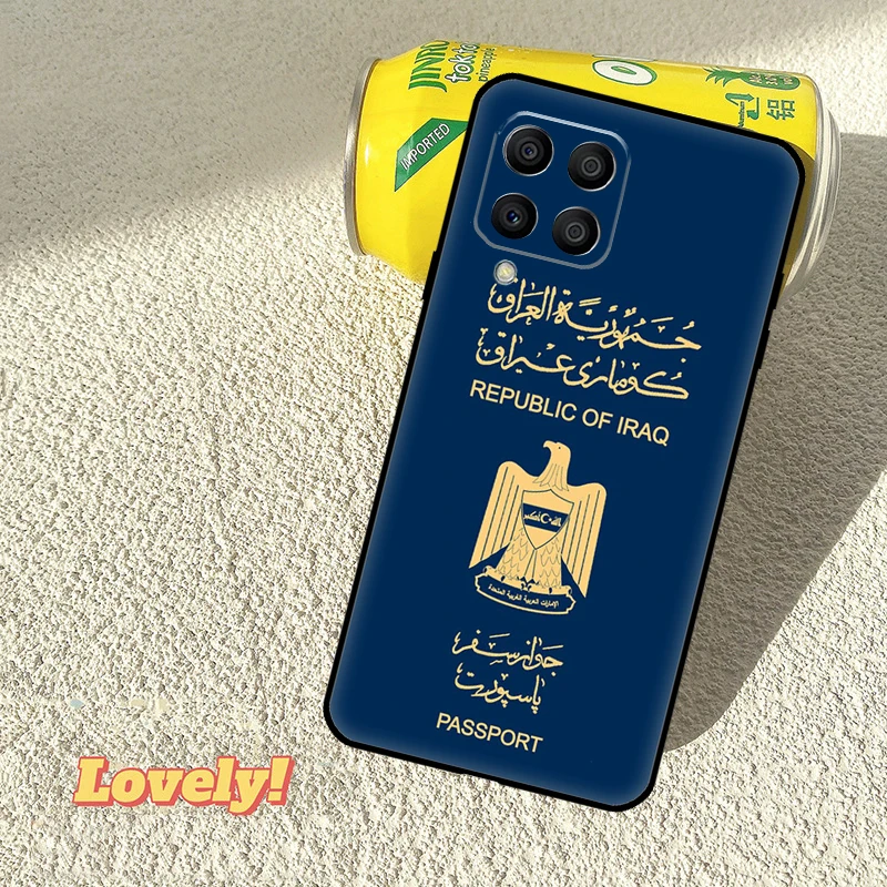العراق العلم القضية لسامسونج غالاكسي M53 M16 M11 M21 M31 M35 M12 M13 M14 M15 M36 M56 M32 M52 M55 M34 M54 #2